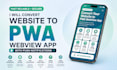 convert website to pwa webview app push notifications progressive web app