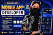 work as a professional mobile app developer building android and ios apps