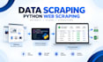 do web scraping and data scraping with python