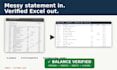 reconcile and verify your bank statement in excel
