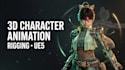 do 3d game character animation 3d rigging model unreal engine ue5 game animation