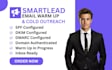 setup smartlead email warmup spf dkim dmarc and domain dns