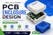design custom pcb enclosure, 3d printable case and product housing 3d pcb design
