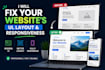fix your website UI, layout, and responsiveness issues