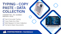do fast typing, copy paste, web research and data collection