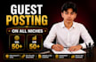 do SEO guest post backlink, high da guest post service