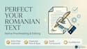 proofread and edit your romanian text