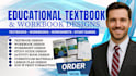 design educational textbooks, workbooks and learning materials