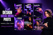 design professional social media posts