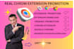 promote and market your chrome extension to targeted users