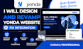design, revamp your yonda website and fix integrations