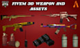 create fivem props, game assets, weapon, objects, furniture, gta 5 gun model