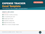 create a professional expense tracker excel template