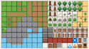 pixel art tileset,  pixel art backgound, game map, tilemap, isometric pixel art