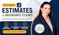 create xactimate estimates and review insurance claims