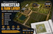 design homestead layout farm layout  master plan irrigation plan site plot plan