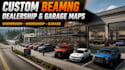 build custom beamng dealership and garage maps