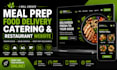 create meal prep website, catering website, food delivery and restaurant website