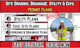 create site grading, drainage, utility and civil plans for permit