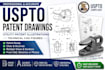 create patent drawings, utility patent illustrations and technical cad figures