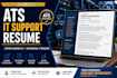 do ats IT support resume, system administrator CV and technical IT resume