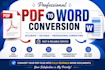 convert PDF to word and format your document