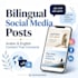 write engaging bilingual social media posts