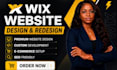 design wix website, wix redesign wix ecommerce, online store and web development