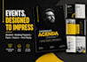 design print ready wedding program, event booklet or poster
