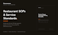 write restaurant sops, service standards, and staff training manuals
