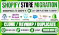 do shopify store migration wordpress to shopify or any crm platform to shopify