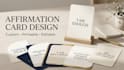 design custom affirmation cards, printable motivational cards design