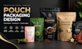 create custom pouch label design, mylar bag pouch packaging design