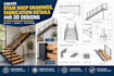 design staircase handrails and railings with detailed shop drawings and 3d desig