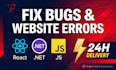 fix and debug website and mobile