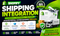 set up shipstation easyship and sendcloud shipping integration on shopify