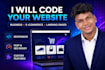 do custom website development as full stack web developer
