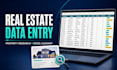 do real estate data entry and property research