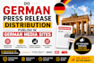 do german press release distribution publish in german media sites