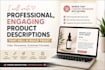 write persuasive product descriptions for your online store