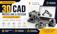 do professional 3d modeling and reverse engineering in fusion 360