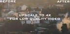upscale the video quality and make it smoother using an ai system