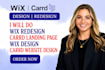 card landing page carrd design carrd website design carrd redesign wix website
