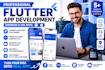 do flutter mobile app development andriod ios app development flutter developer