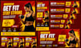 design website banner ads posts, hero images web header slider ecommerce graphic