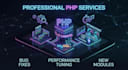 do professional PHP web development, bug fixes, features, and full apps