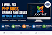 fix PHP bugs, errors and issues in your website