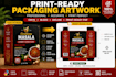 prepare print ready packaging artwork, labels and dielines
