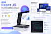 build a react js responsive frontend website with tailwind CSS