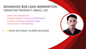 do targeted b2b lead generation, prospect email list building, and web research